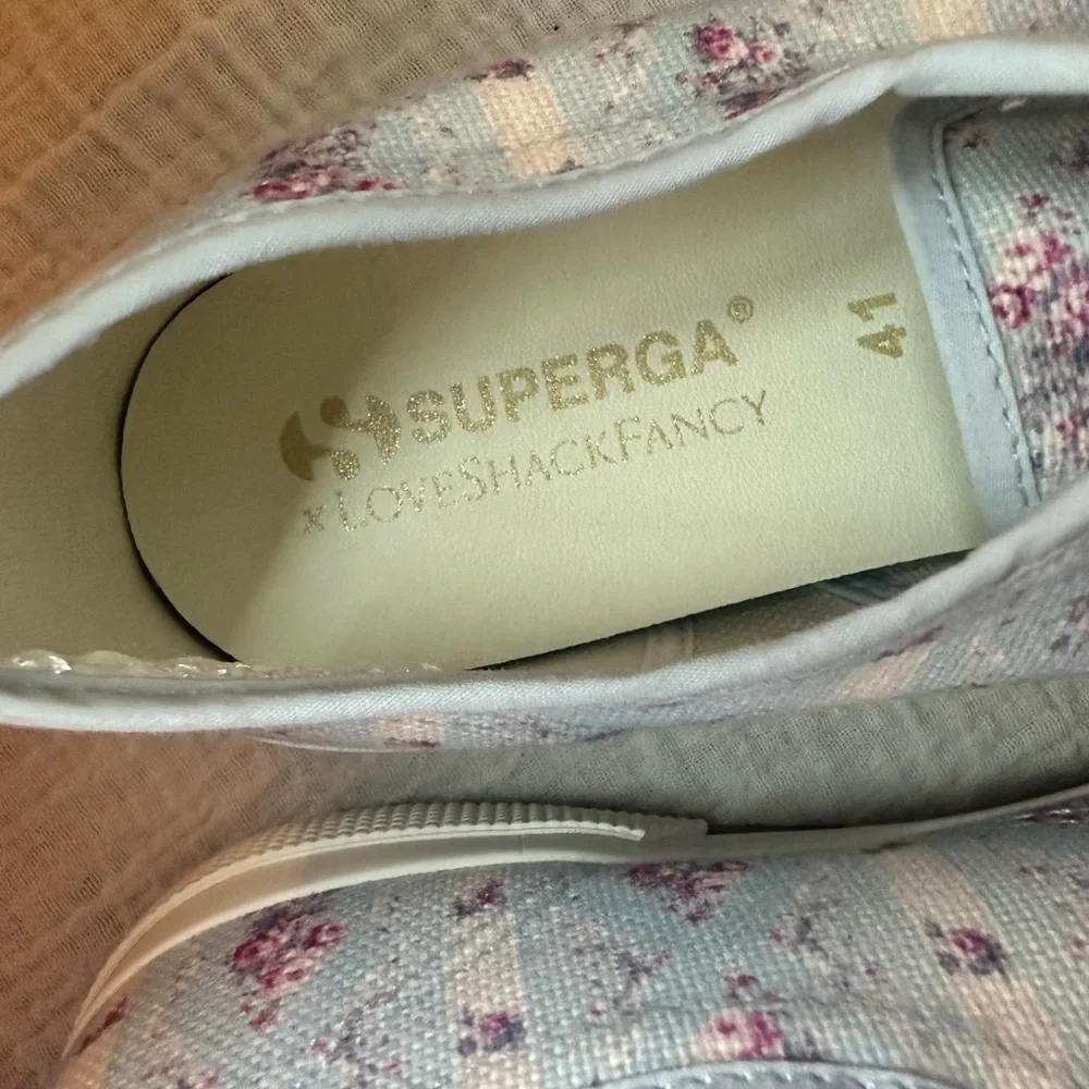 Superga x LoveShackFancy 2750 ‘Cool Winter Jam’ Floral Sneakers - Picture 12 of 15